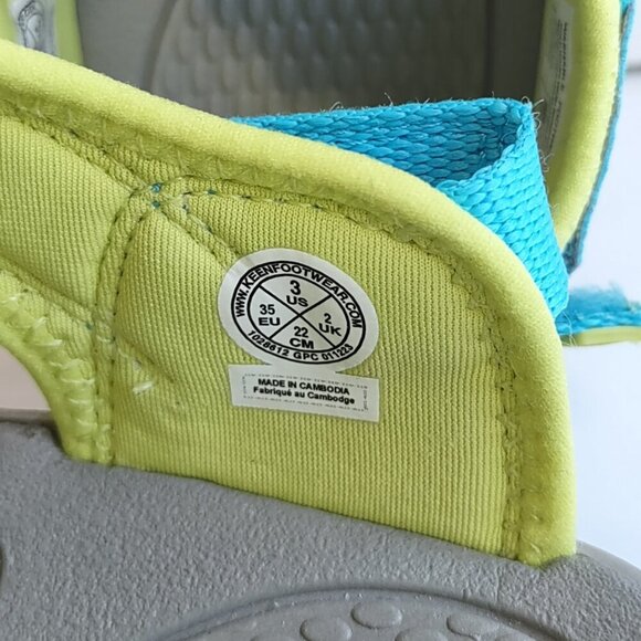 KEEN Newport Boundless Sandal Waterproof Blue/Green Youth Size 3 Outdoor/Hiking - Picture 10 of 12